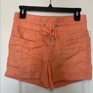 Athleta Linen Drawstring Shorts